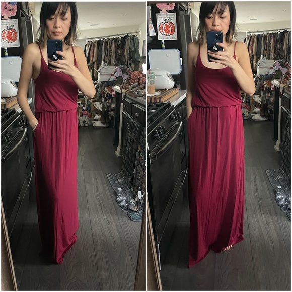 Boho Minimalist Cami Pocket Maxi Dress - Picture 8 of 11